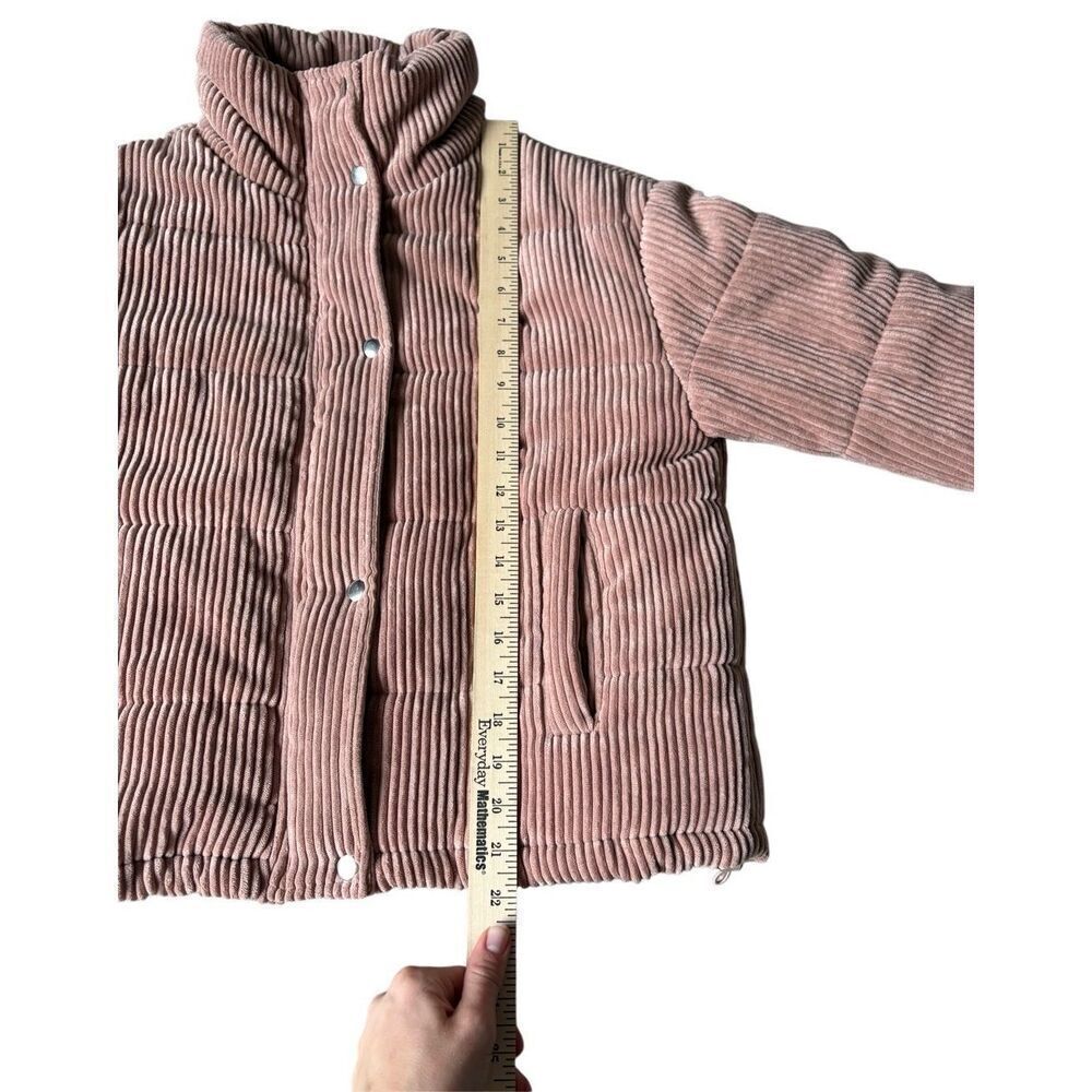 7 For All Mankind Corduroy Dust Rose Pink Bomber Jacket size S - Picture 6 of 14